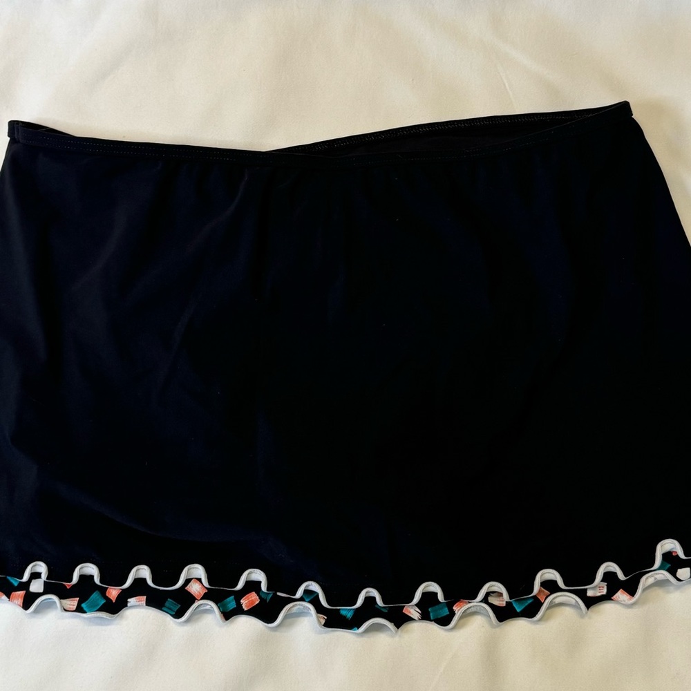 NWT Profile by Gottex Swim Skirt with Gin Jizz print ruffled trim in SIZE 10 - Picture 5 of 13